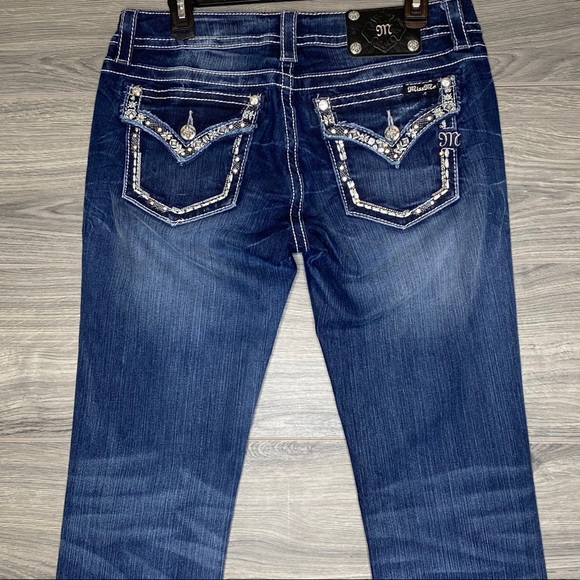 Miss Me Signature Straight Jeans Embellished 31 - Picture 5 of 8